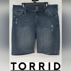Torrid Premium Bermuda Jegging Shorts Plus Size 22